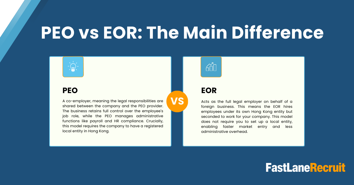 Guide to PEO vs EOR 2 PEO vs EOR: The Main Difference