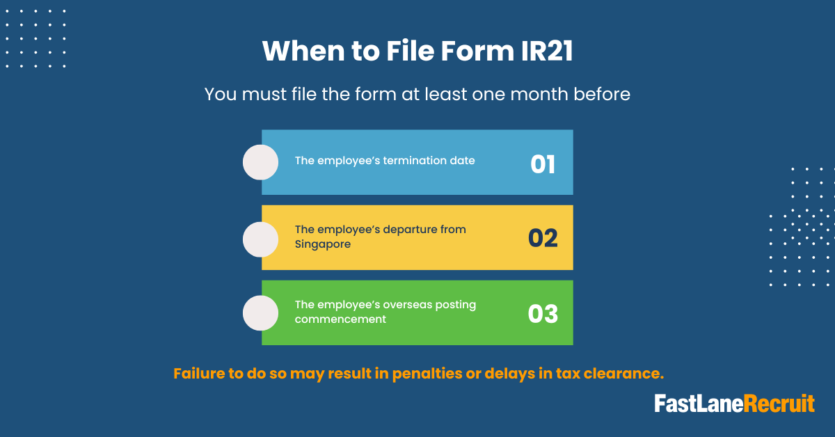 Everything You Need to Know About IR21 as an Employer 2 When to File Form IR21