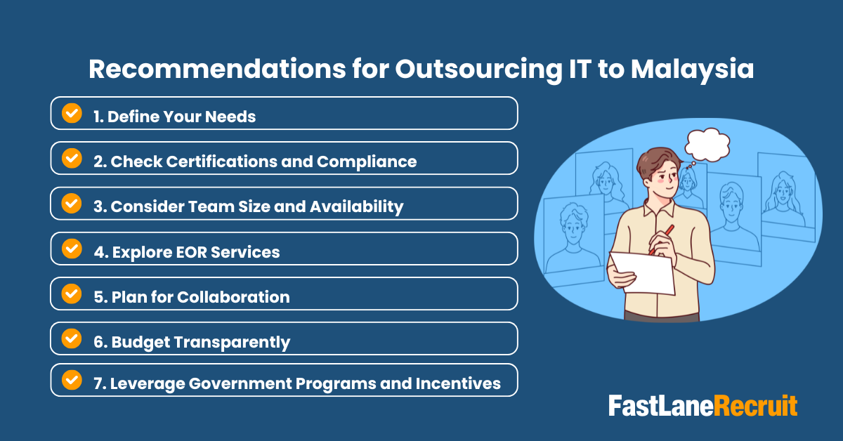 Recommendations for Outsourcing IT to Malaysia