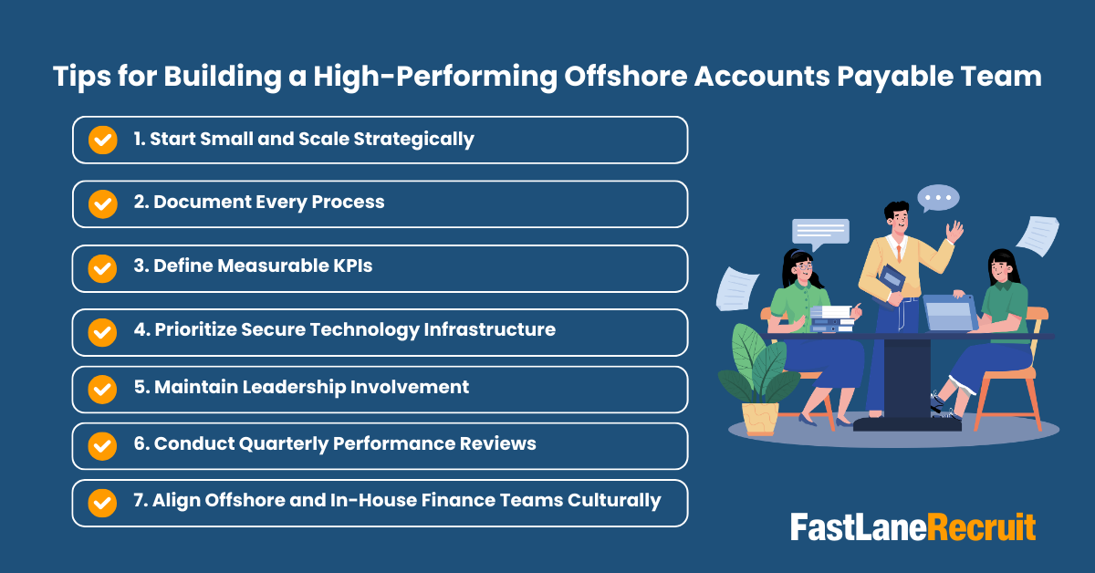 Tips for Building a High-Performing Offshore Accounts Payable Team
